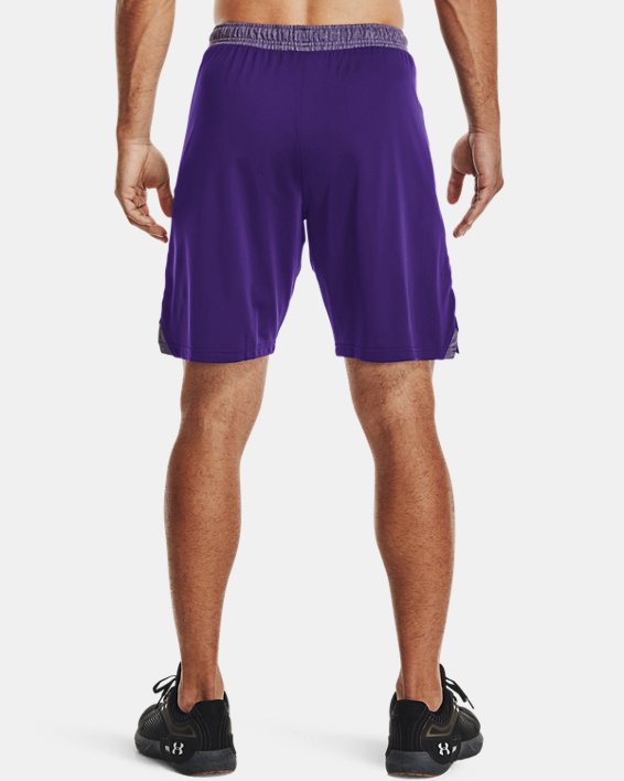 Men's UA Locker 9" Pocketed Shorts, Purple, pdpMainDesktop image number 1